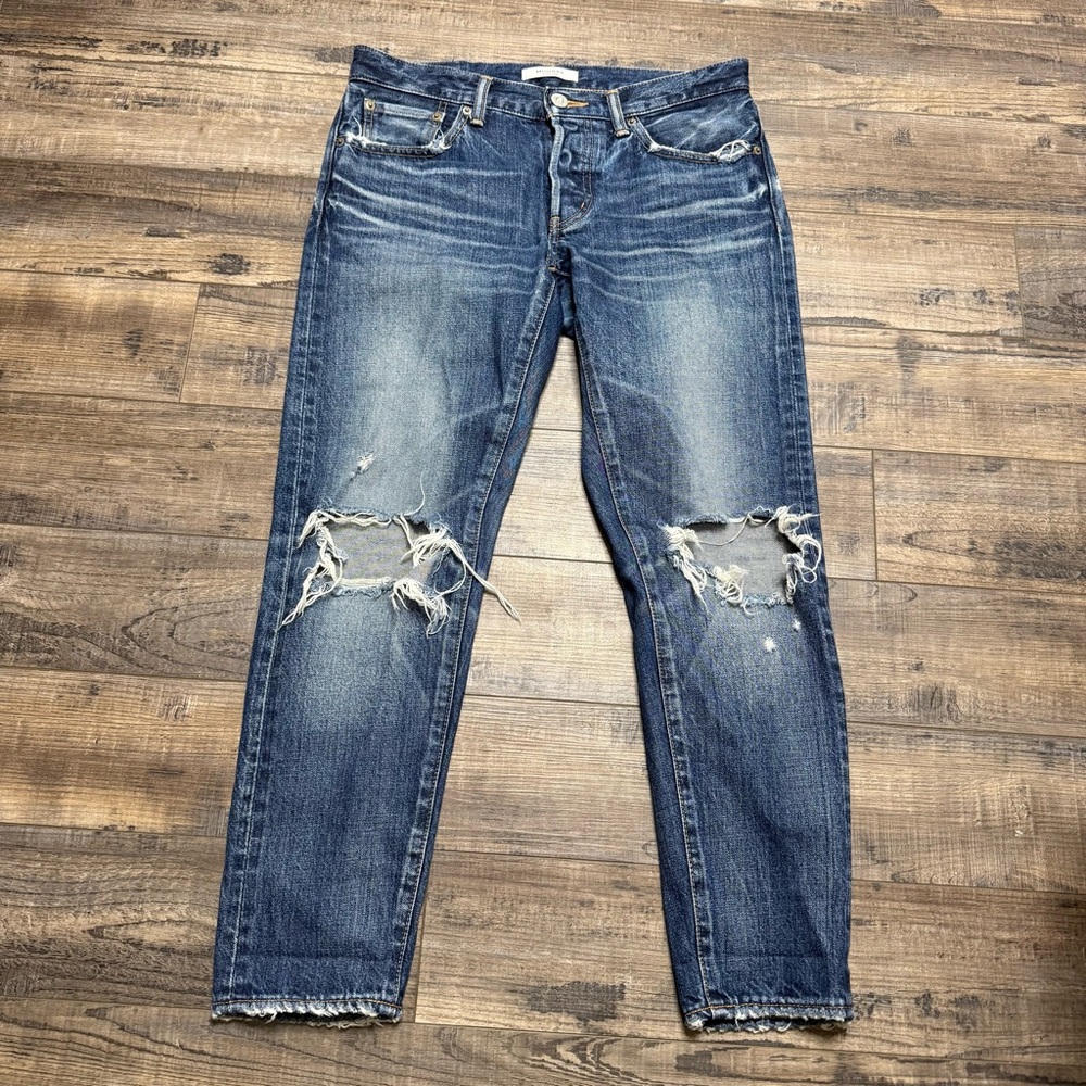 Moussy Distressed Button Fly Destroyed Women's Size 27 Jeans